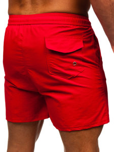 Pantalón corto de baño para hombre rojo Bolf XL018