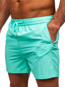 Pantalón corto de baño para hombre verde menta Bolf XL018