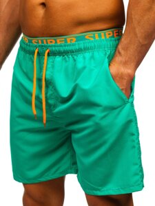 Pantalón corto de baño para hombre verde oscuro Bolf HN122