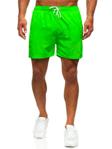 Pantalón corto de baño para hombre verde y fluorescente Bolf XL019