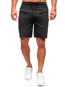 Pantalón corto de chándal negro para hombre Bolf 68041