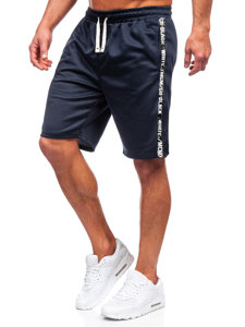 Pantalón corto de chándal para hombre azul oscuro Bolf 8K933