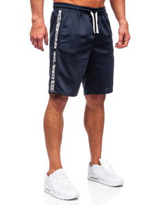 Pantalón corto de chándal para hombre azul oscuro Bolf 8K933