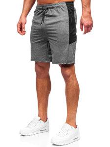 Pantalón corto de chándal para hombre grafito Bolf 68026