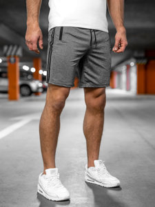 Pantalón corto de chándal para hombre grafito Bolf 68058A