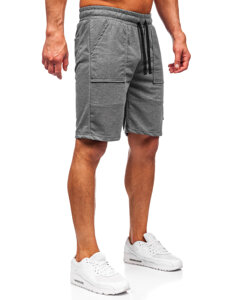 Pantalón corto de chándal para hombre grafito Bolf JX609