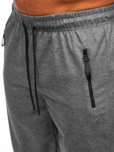 Pantalón corto de chándal para hombre grafito Bolf JX806