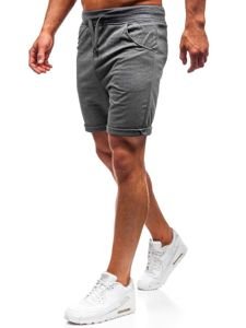 Pantalón corto de chándal para hombre grafitowe Bolf B1001