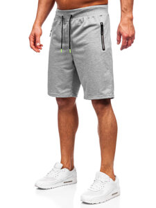 Pantalón corto de chándal para hombre gris Bolf 8K287