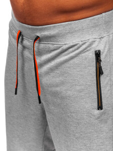 Pantalón corto de chándal para hombre gris Bolf 8K291