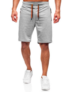 Pantalón corto de chándal para hombre gris Bolf 8K291