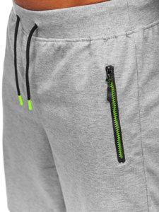 Pantalón corto de chándal para hombre gris Bolf 8K295