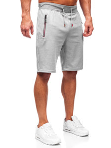 Pantalón corto de chándal para hombre gris Bolf 8K298