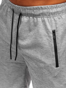 Pantalón corto de chándal para hombre gris Bolf JX808