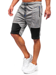 Pantalón corto de chándal para hombre gris Bolf Q3859