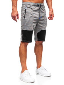 Pantalón corto de chándal para hombre gris Bolf Q3859