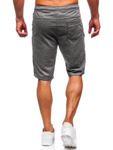 Pantalón corto de chándal para hombre gris oscuro Bolf Q3859