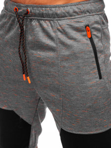 Pantalón corto de chándal para hombre gris oscuro Bolf Q3859