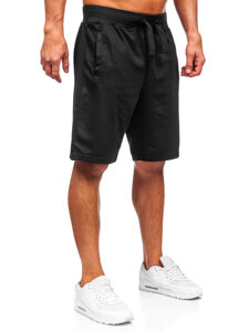 Pantalón corto de chándal para hombre negro Bolf 8K101