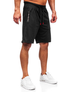 Pantalón corto de chándal para hombre negro Bolf 8K287