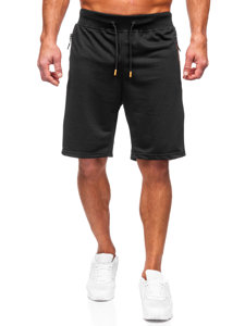 Pantalón corto de chándal para hombre negro Bolf 8K295