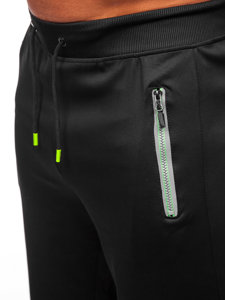 Pantalón corto de chándal para hombre negro Bolf 8K298