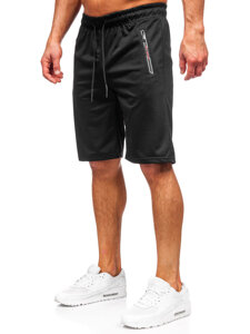 Pantalón corto de chándal para hombre negro Bolf JX800