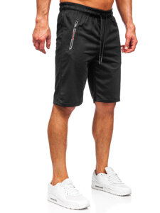 Pantalón corto de chándal para hombre negro Bolf JX800