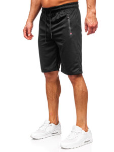 Pantalón corto de chándal para hombre negro Bolf JX802