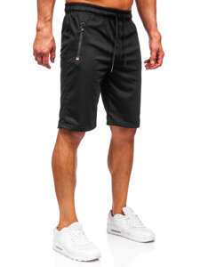 Pantalón corto de chándal para hombre negro Bolf JX802