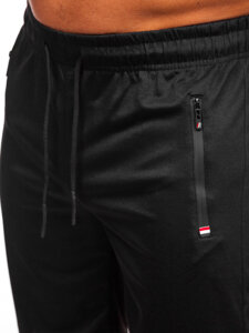 Pantalón corto de chándal para hombre negro Bolf JX802