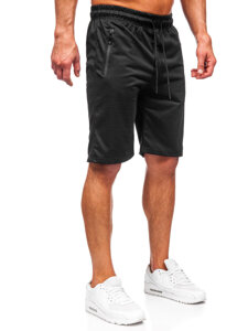 Pantalón corto de chándal para hombre negro Bolf JX805