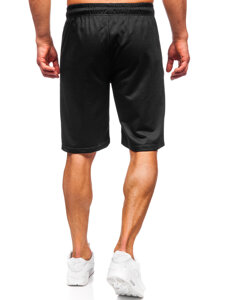 Pantalón corto de chándal para hombre negro Bolf JX806