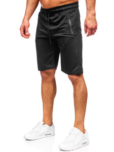 Pantalón corto de chándal para hombre negro Bolf JX822