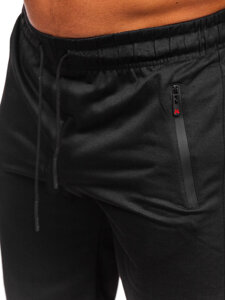 Pantalón corto de chándal para hombre negro Bolf JX822