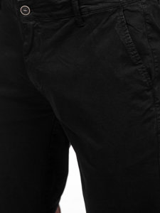 Pantalón corto de tela para hombre negro Bolf JX7511