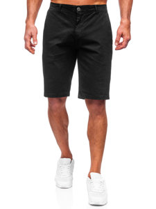 Pantalón corto de tela para hombre negro Bolf JX7511