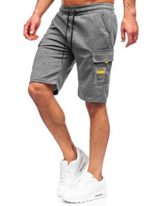 Pantalón corto deportivo cargo para hombre color grafito Bolf JX167