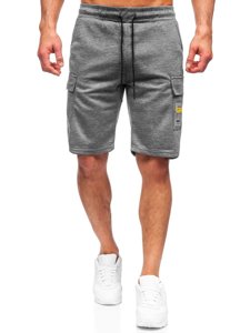 Pantalón corto deportivo cargo para hombre color grafito Bolf JX167