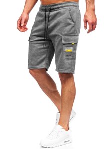 Pantalón corto deportivo cargo para hombre color grafito Bolf JX167