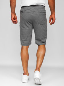 Pantalón corto deportivo para hombre gris y blanco Bolf Q3877