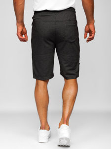 Pantalón corto deportivo para hombre negro y naranja Bolf Q3877