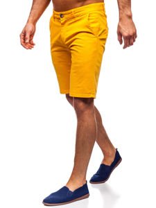 Pantalón corto para hombre color azul amarillo Bolf 1142