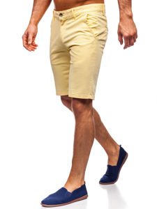 Pantalón corto para hombre color azul amarillo claro Bolf 1142