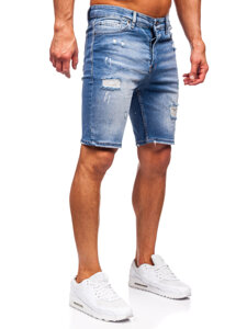 Pantalón corto vaquero para hombre azul Bolf 0367