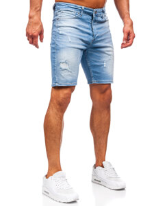 Pantalón corto vaquero para hombre azul Bolf 0478