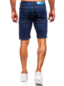 Pantalón corto vaquero para hombre azul oscuro Bolf 0766