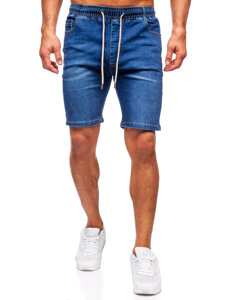 Pantalón corto vaquero para hombre azul oscuro Bolf 9328