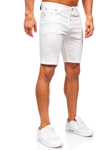 Pantalón corto vaquero para hombre blanco Bolf 0354