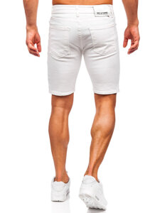 Pantalón corto vaquero para hombre blanco Bolf 0354